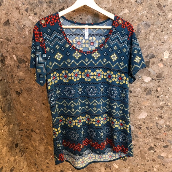 Blue Sweater Pattern Classic Tee - Picture 1 of 4
